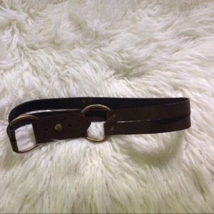 The Limited Brown Belt with Gold Buckle